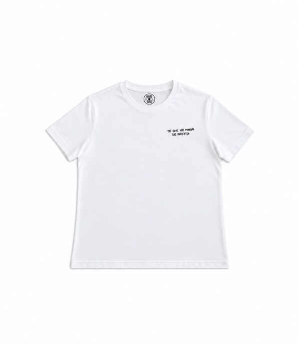 MARIO & SONS T-shirt TE GHE NE MINGA DE FASTIDI White