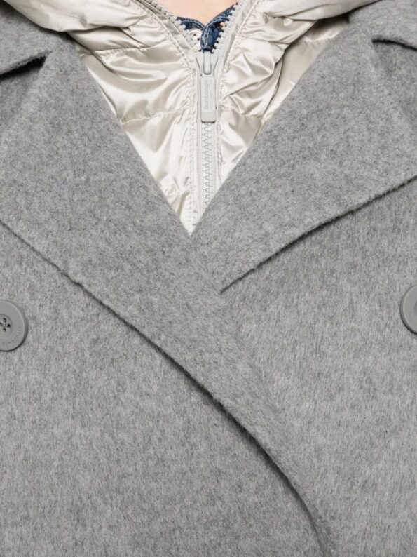 BOMBOOGIE Cappotto lana con davantino Grey