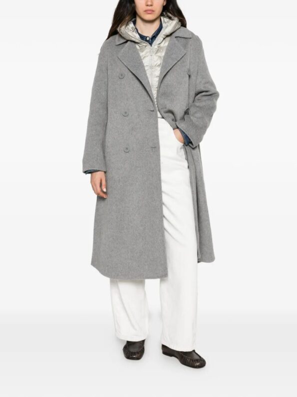 BOMBOOGIE Cappotto lana con davantino Grey