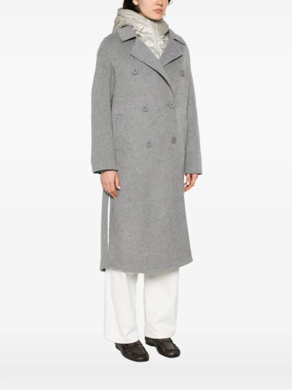 BOMBOOGIE Cappotto lana con davantino Grey